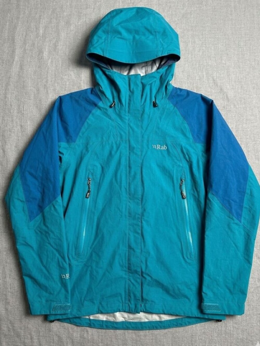 Rab Vidda eVent Waterproof Rain Jacket Teal Blue Women’s Medium
